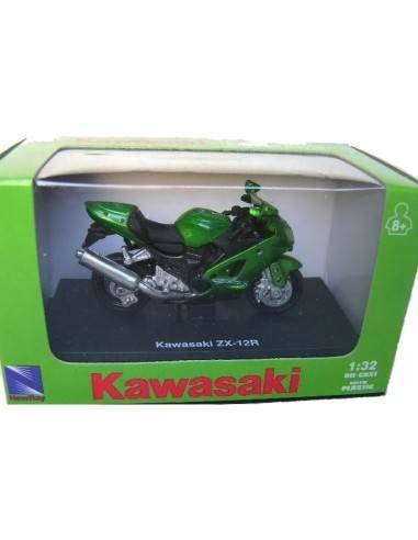 Moto miniatura NewRay Kawasaki ZXR-12 R (escala 1:32)