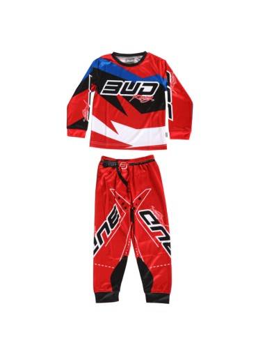 Pijama Infantil 2 Piezas Bud Racing Rojo