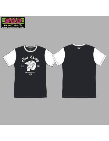 Camiseta Infantil Manga Corta Bud Racing Helmet Negra