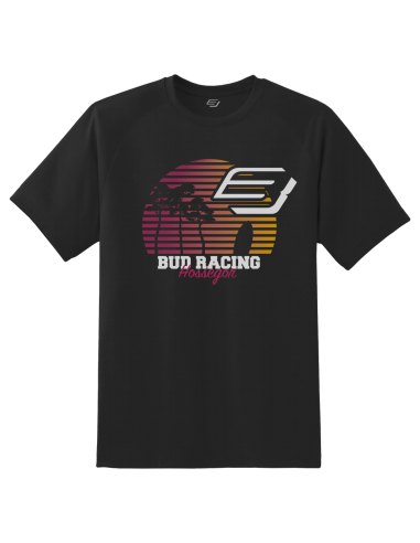 Camiseta Infantil Manga Corta Bud Racing Sunset Negro