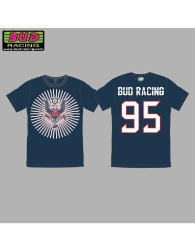 Camiseta Manga Corta Bud Racing University Navy