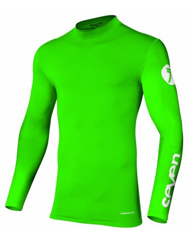 Camiseta Infantil Compression Seven Zero Verde Fluor (Flo Green)