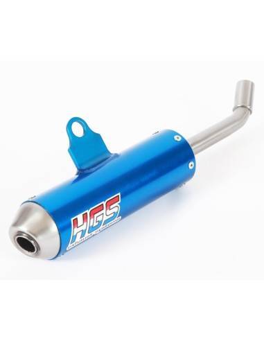 Silencioso de Aluminio HGS TM Racing MX 125/144 2015- + EN 125/144 2015- Azul