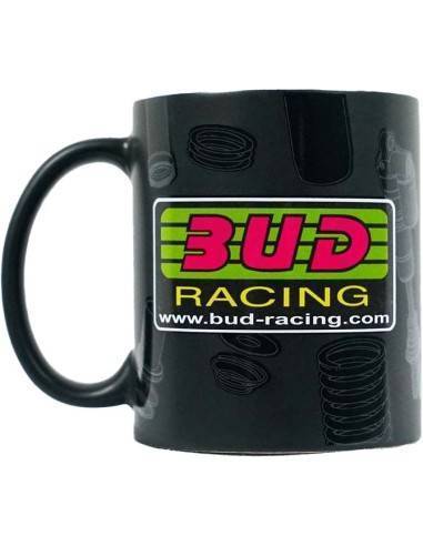 Taza Bud Racing Negra Logo Original