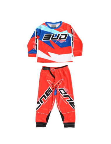 Pijama BUD Racing Niño 2 piezas Naranja
