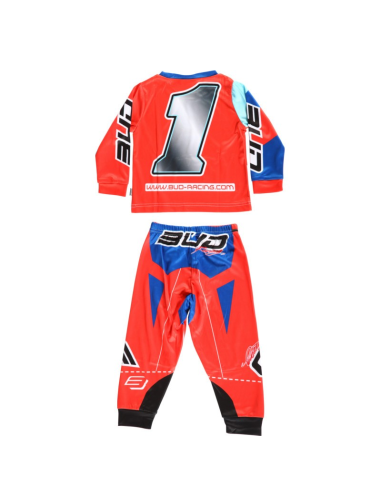 Pijama BUD Racing Niño 2 piezas Naranja