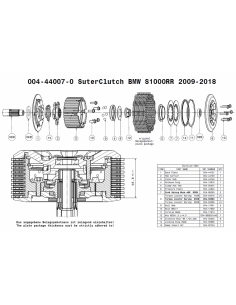 Embrague antirebote Suter BMW S1000R/RR/HP4 2009-2018 2