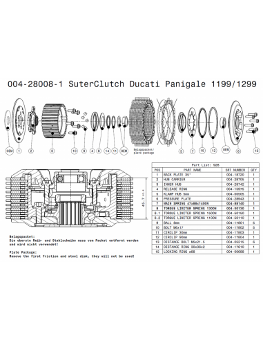 Embrague antirebote Suter Ducati PANIGALE...