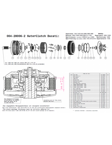Embrague antirebote Suter Ducati Supersport...