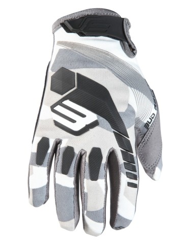 Guantes BUD MX 2501 Color Blanco/Gris Camuflaje