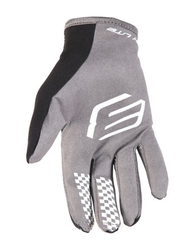 Guantes BUD SX Lite Negro con Logo "B" Azul Menta
