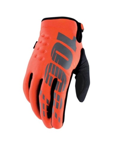 Guantes 100% Brisker de Neopreno Color Naranja