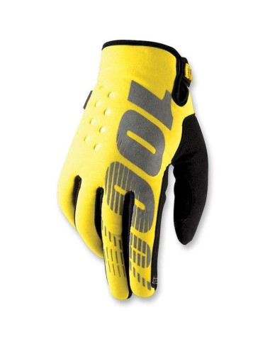 Guantes 100% Niño Brisker de Neopreno Amarillo