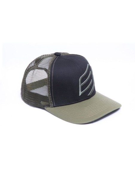 Gorra BUD Racing Icono Grande Negra/Verde Militar Talla Unica