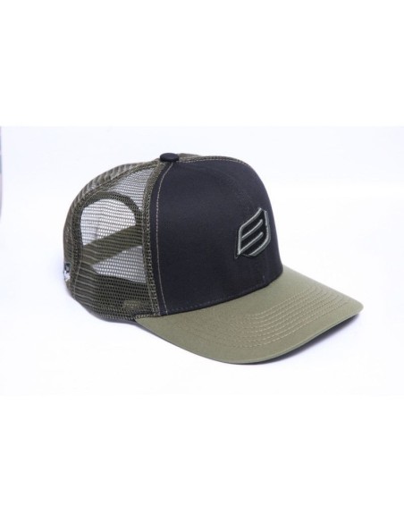 Gorra BUD Racing Icono Pequeño Color Negra/Verde Militar-Talla Unica