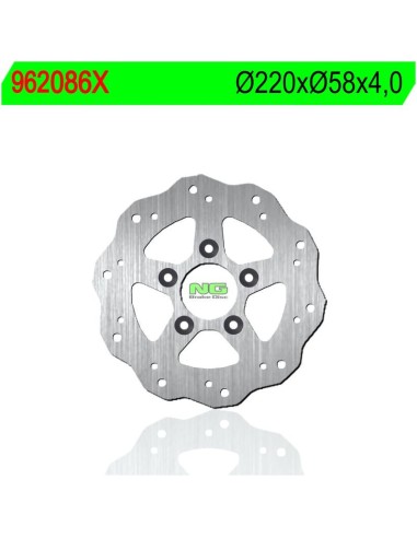 Disco de Freno NG Ondulado 086X Ø220 x Ø58 x 4...