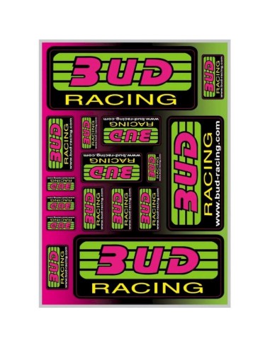 Lámina Kit de Adhesivos Varios BUD Racing A4 21...