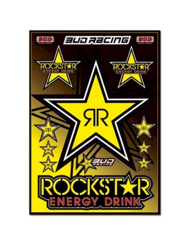 Lámina Kit de Adhesivos BUD Racing Rockstar A3...