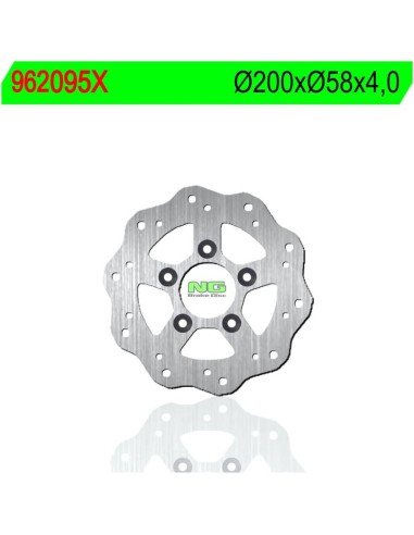Disco de Freno NG Ondulado 095X Ø200 x Ø58 x 4...