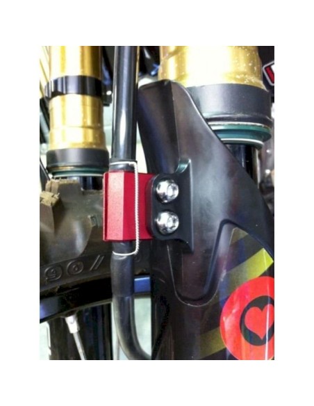 Guia Latiguillo de Freno BUD Rojo Kawasaki KX 125/250 2004- + KXF 250 + KXF 450 2006-2015 + Suzuki RMZ 250/450