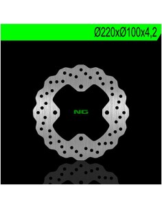 Disco de Freno NG Ondulado 100XA1 Ø220 x Ø100 x 4.3...