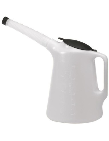 Jarra de Plastico Blanca para Gasolina y Acete...