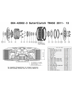 Embrague antirebote Suter TM 450 2011-2013 2