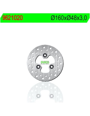 Disco de Freno NG 1020 Ø160 x Ø48 x 3 (DIS1020)