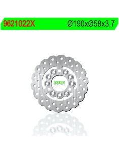 Disco de Freno NG Ondulado 1022X Ø190 x Ø58 x 3.7 (DIS1022X)
