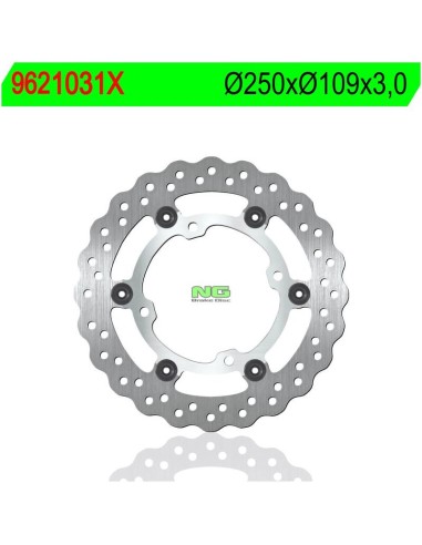 Disco de Freno Flotante Ondulado NG 1031X Ø250...