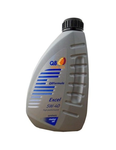 Aceite Motor Q8 Excel Sintetico 5W40 4T (1 Litro)