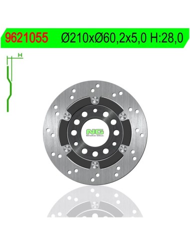 Disco de Freno NG 1055 Ø210 x Ø60.2 x 5 (DIS1055)