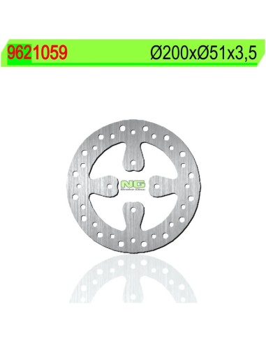 Disco de Freno NG 1059 Ø200 x Ø51.25 x 3.5...