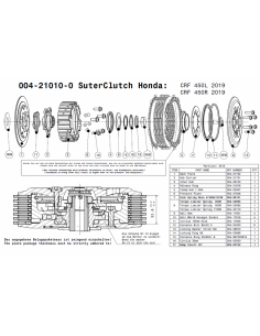 Embrague antirebote Suter Honda CRF 450R 2019-2020 2