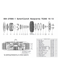 Embrague antirebote Suter Husqvarna 250 TC/TE/TE310... 2