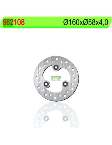 Disco de Freno NG 108 Ø160 x Ø58 x 4 (DIS108)