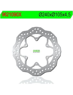 Disco de Freno NG Ondulado 1090X Ø240 x Ø105 x 4.5...