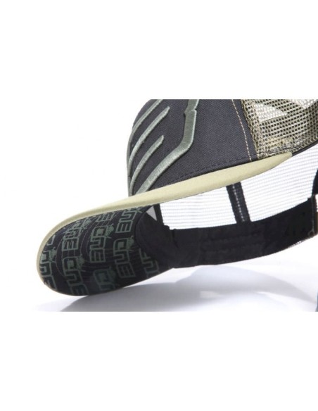 Gorra BUD Racing Icono Grande Negra/Verde Militar Talla Unica