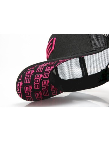 Gorra BUD Racing Icono Pequeño Color Negra/Rosa...