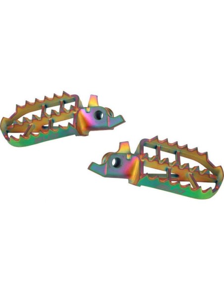 Estriberas Sobredimensionadas de Titanio BUD Kawasaki KXF 250 2004- + KXF 450 2006- + KX 250 2005-2008 + Suzuki RMZ 250 2004-200
