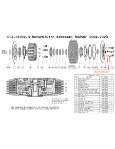 Embrague antirebote Suter Kawasaki KX250F 2007-2019 2