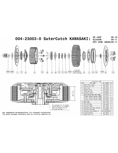 Embrague antirebote Suter Kawasaki KX 450F...