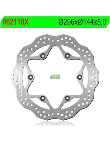 Disco de Freno NG Ondulado 110X Ø296 x Ø144 x 5...