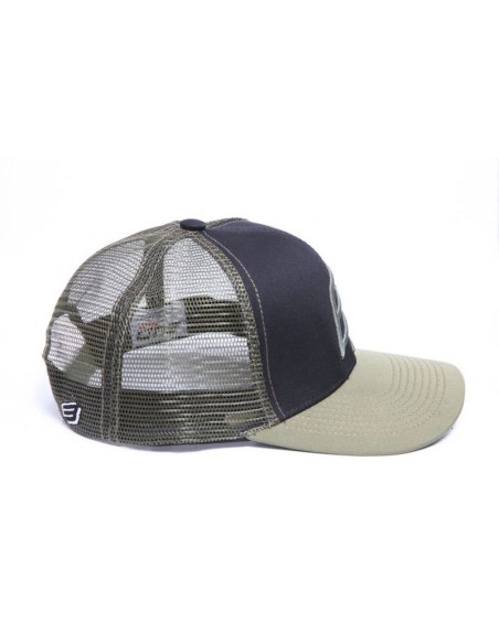 Gorra BUD Racing Icono Grande Negra/Verde Militar Talla Unica