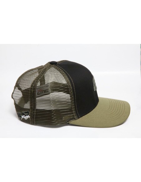 Gorra BUD Racing Icono Pequeño Color Negra/Verde Militar-Talla Unica