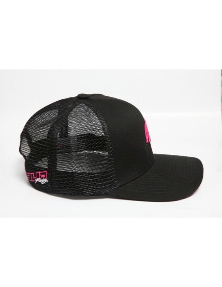 Gorra BUD Racing Icono Pequeño Color Negra/Rosa -Talla Unica