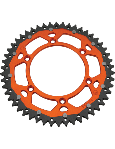 Corona Mixta Aluminio/Acero KTM 125-525 1991- +...
