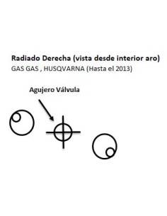 Aro Excel Takasago 19" x 1.85 x 36 radios radiado derecha...