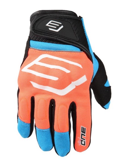 Guantes BUD SM Supermoto/Street Homologado CE Color Naranja/Azul