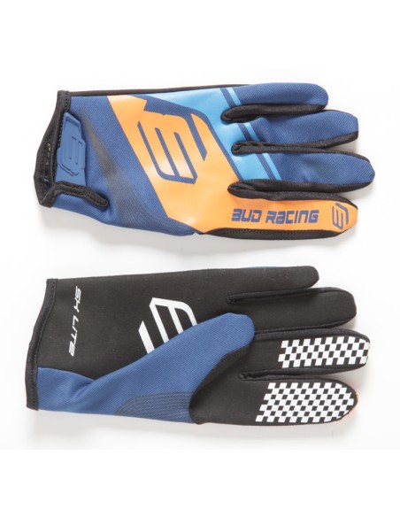 Guantes BUD SX Lite Azul/Naranja Logo "B"